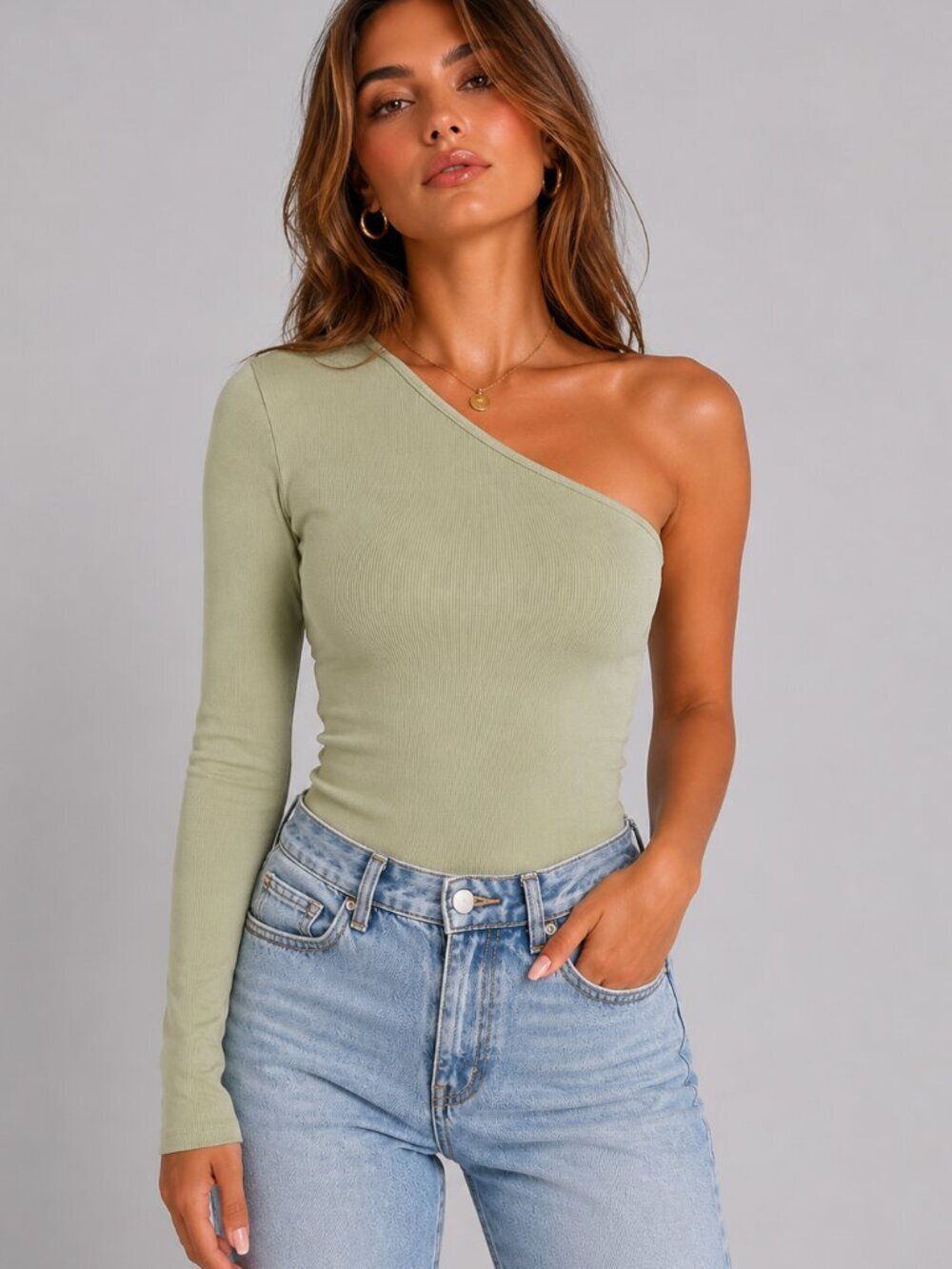 Zara One Shoulder Bodysuit